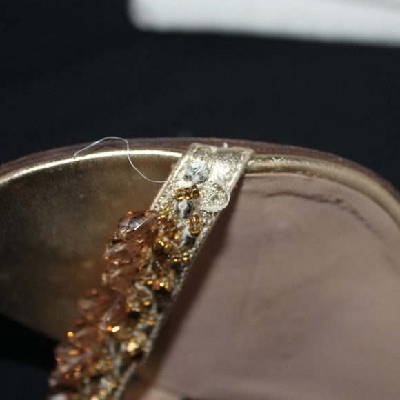 Manolo Blahnik Gold Strappy Sandals READ DESCRIPTION - Picture 6 of 7